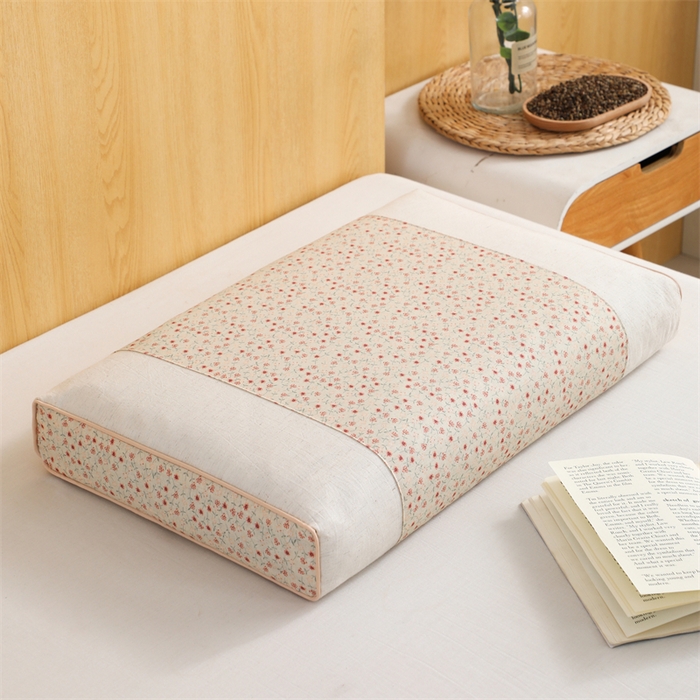 91家纺网 家纺一手货源 找家纺 （总）仁宇枕业 2026新款新品全棉小碎花宫廷款荞麦枕头枕芯