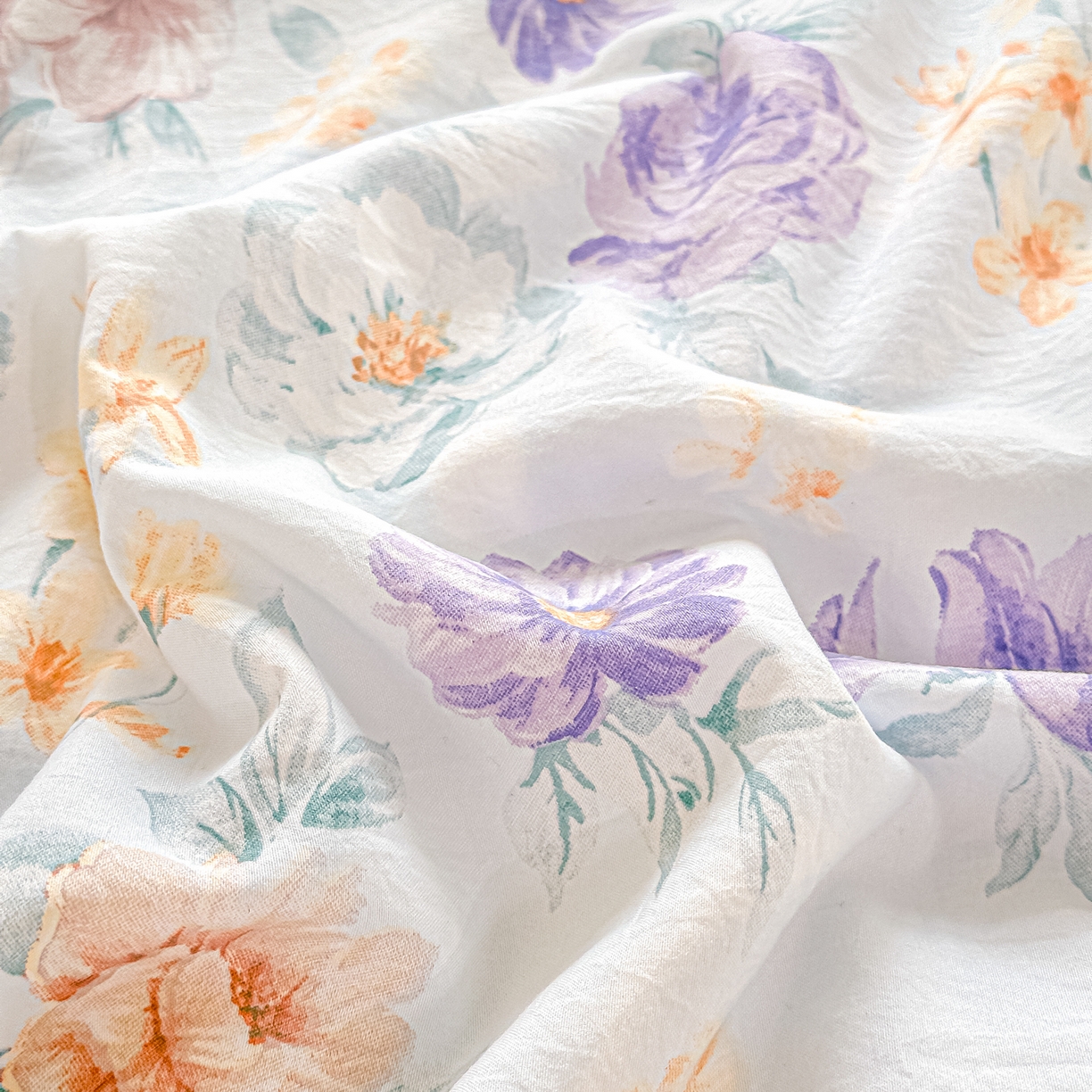 91家纺网 家纺一手货源 找家纺 归属 2026新款A类小碎花贝壳绣皱皱棉夏被夏凉被空调被 漫之语