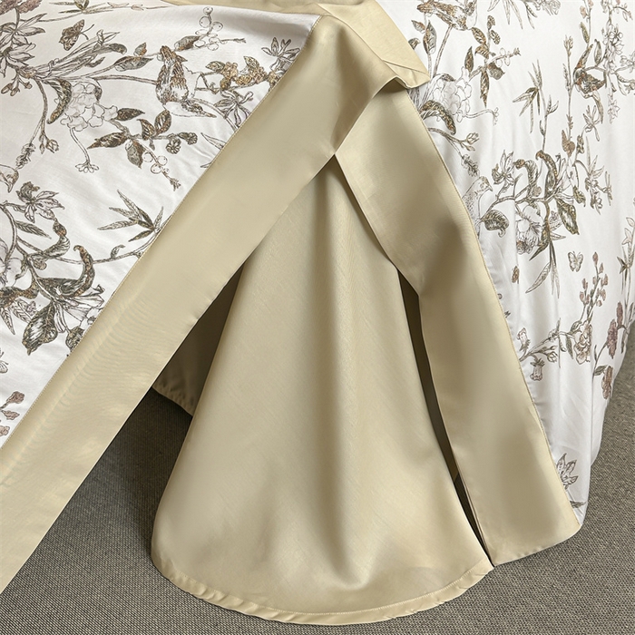 91家纺网 家纺一手货源 找家纺 蓝米卡夫 2026夏季新款50S天丝数码印花夏被夏凉被空调被四件套 春意