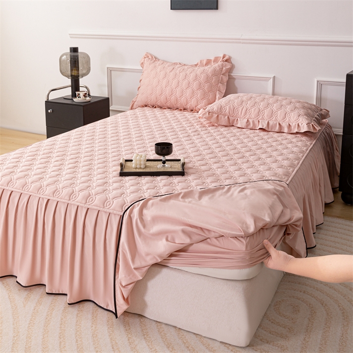 91家纺网 家纺一手货源 找家纺 （总）乐蔻2023新款200g烂花牛奶绒四件套A类标准保暖套件