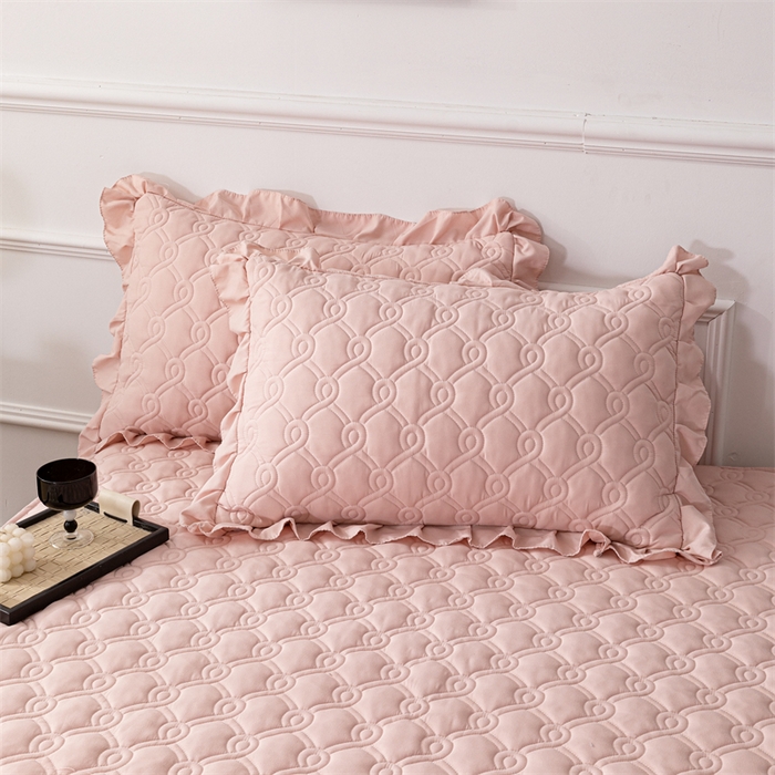 91家纺网 家纺一手货源 找家纺 （总）乐蔻家纺 2026春夏新款新款A类原棉大豆夹棉床裙床笠四件套床笠单件-水仙花