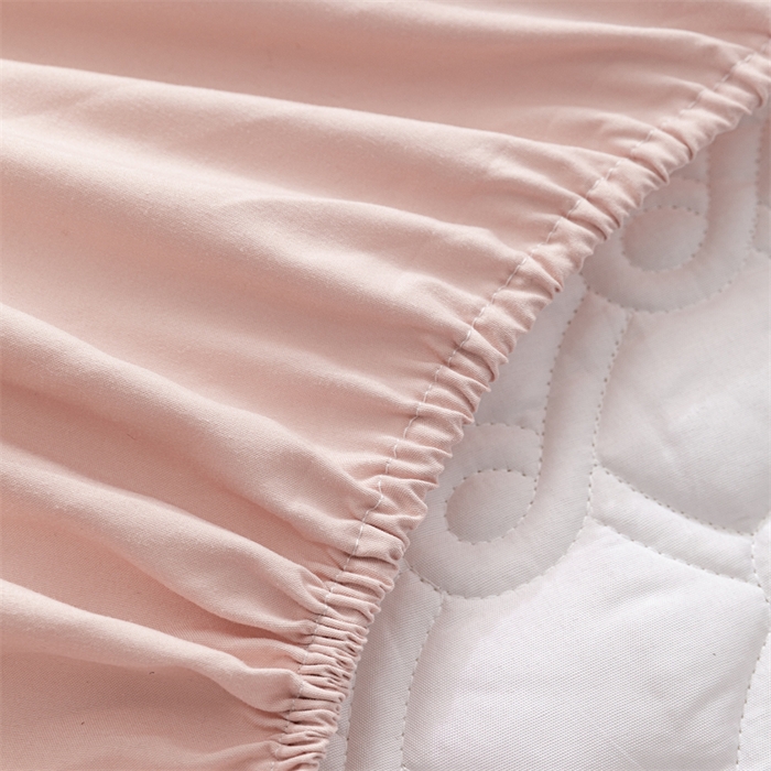 91家纺网 家纺一手货源 找家纺 （总）乐蔻家纺 2026春夏新款新款A类原棉大豆夹棉床裙床笠四件套床笠单件-水仙花