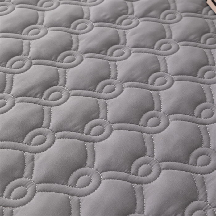 91家纺网 家纺一手货源 找家纺 乐蔻家纺 2026春夏新款新款A类原棉大豆夹棉床裙床笠四件套床笠单件-水仙花 水仙花-高级灰