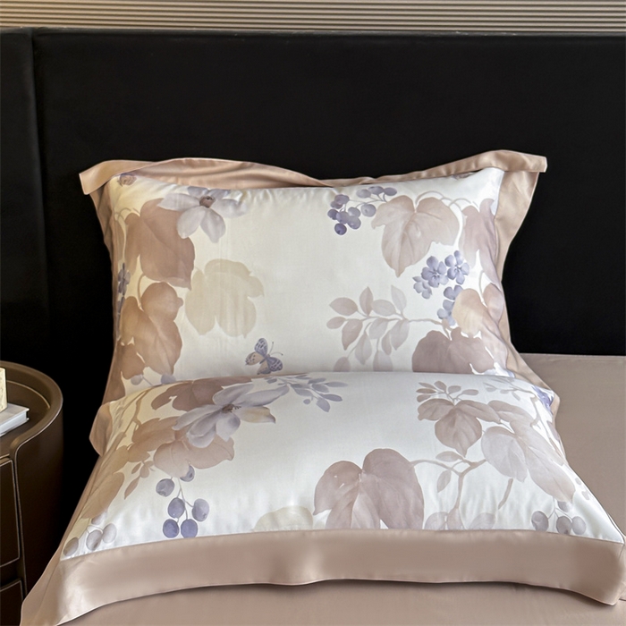 91家纺网 家纺一手货源 找家纺 蓝米卡夫 2026夏季新款50S天丝数码印花夏被夏凉被空调被四件套 翠影-玉