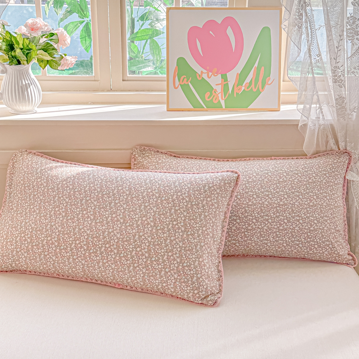 91家纺网 家纺一手货源 找家纺 归属 2026新款A类小碎花贝壳绣皱皱棉夏被夏凉被空调被 千叶密语