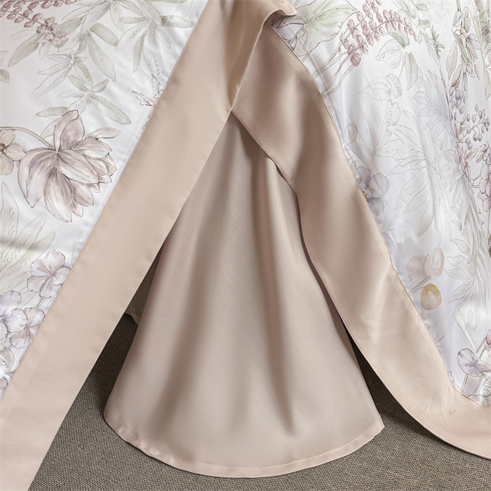 91家纺网 家纺一手货源 找家纺 蓝米卡夫 2026夏季新款50S天丝数码印花夏被夏凉被空调被四件套 繁花枝恋-绿