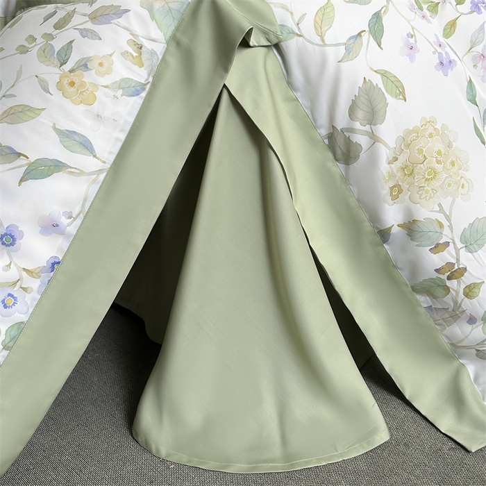 91家纺网 家纺一手货源 找家纺 蓝米卡夫 2026夏季新款50S天丝数码印花夏被夏凉被空调被四件套 芳华-绿