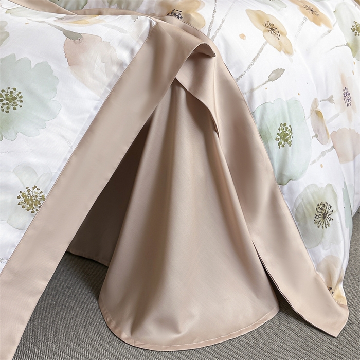 91家纺网 家纺一手货源 找家纺 蓝米卡夫 2026夏季新款50S天丝数码印花夏被夏凉被空调被四件套 花仙子