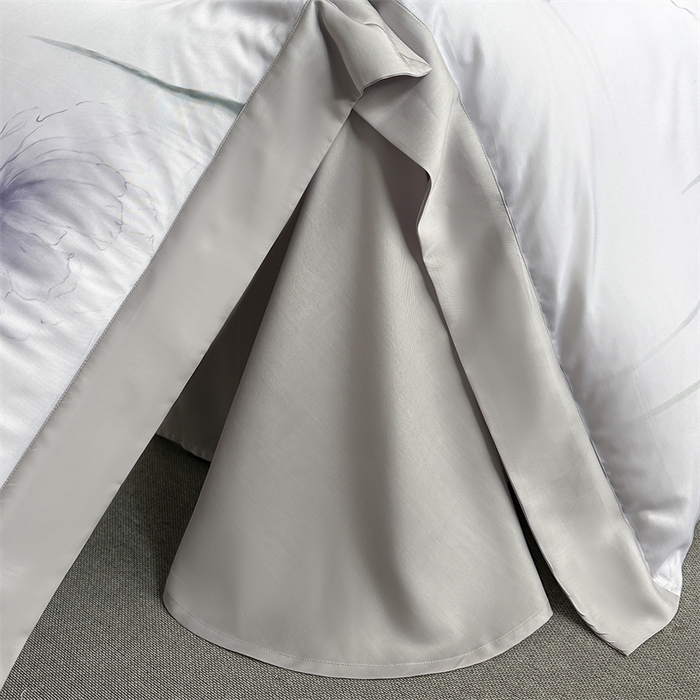 91家纺网 家纺一手货源 找家纺 蓝米卡夫 2026夏季新款50S天丝数码印花夏被夏凉被空调被四件套 花想容