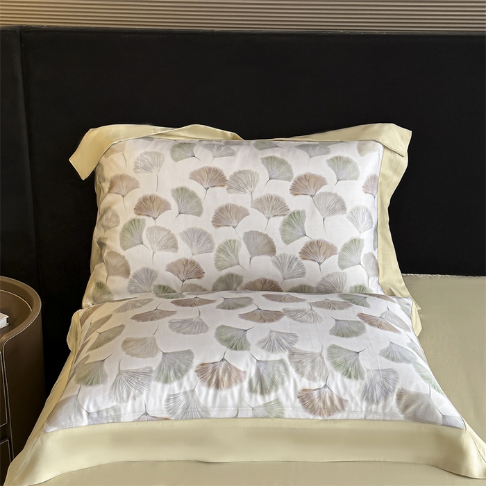 91家纺网 家纺一手货源 找家纺 蓝米卡夫 2026夏季新款50S天丝数码印花夏被夏凉被空调被四件套 林间秘信-粉