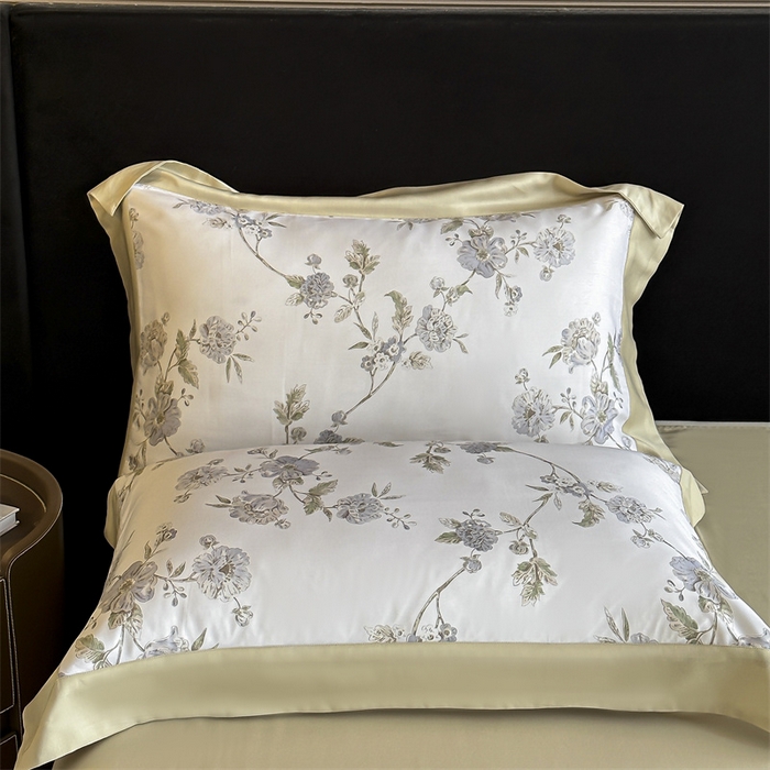 91家纺网 家纺一手货源 找家纺 蓝米卡夫 2026夏季新款50S天丝数码印花夏被夏凉被空调被四件套 曼妮-紫