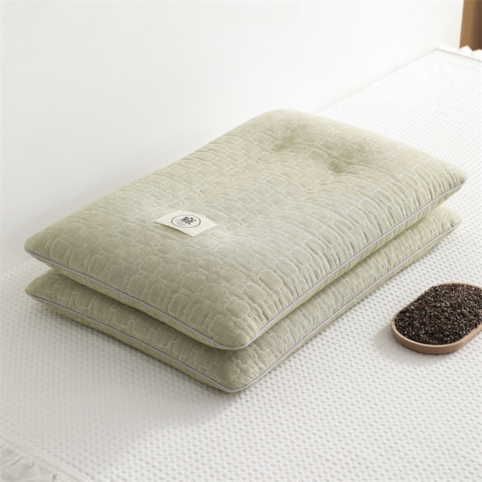 91家纺网 家纺一手货源 找家纺 （总）仁宇枕业 2026新款新品简约款棉麻全荞麦枕头枕芯