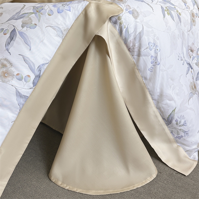 91家纺网 家纺一手货源 找家纺 蓝米卡夫 2026夏季新款50S天丝数码印花夏被夏凉被空调被四件套 蔓悦-兰