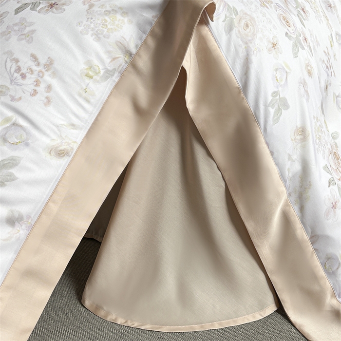 91家纺网 家纺一手货源 找家纺 蓝米卡夫 2026夏季新款50S天丝数码印花夏被夏凉被空调被四件套 念池花-粉