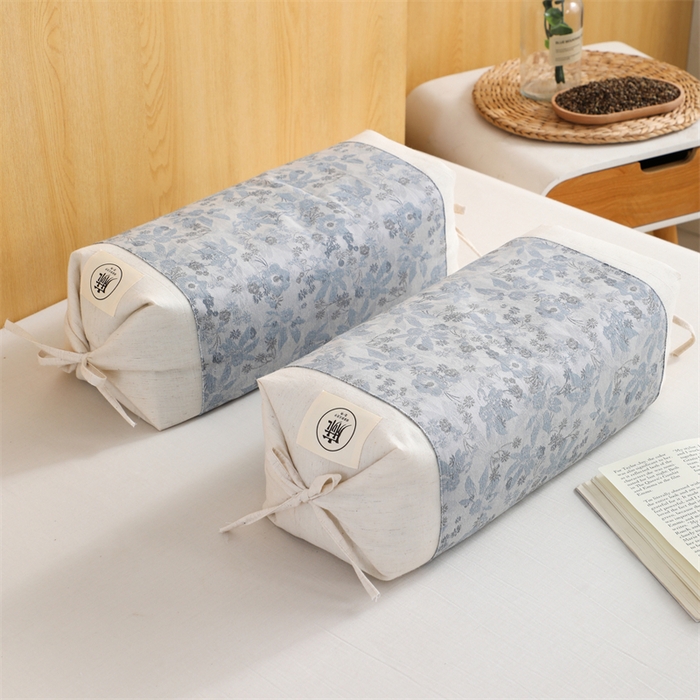 91家纺网 家纺一手货源 找家纺 （总）仁宇枕业 2026新款新品国风棉麻荞麦枕芯可调节高度荞麦枕护颈椎反弓苦荞麦枕头枕芯