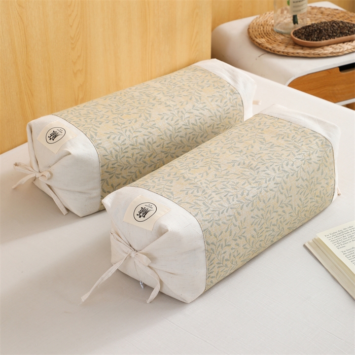 91家纺网 家纺一手货源 找家纺 （总）仁宇枕业 2026新款新品国风棉麻荞麦枕芯可调节高度荞麦枕护颈椎反弓苦荞麦枕头枕芯