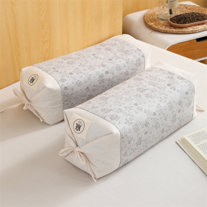 91家纺网 家纺一手货源 找家纺 （总）仁宇枕业 2026新款新品国风棉麻荞麦枕芯可调节高度荞麦枕护颈椎反弓苦荞麦枕头枕芯