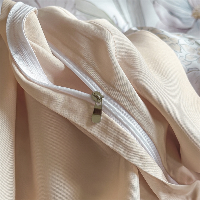 91家纺网 家纺一手货源 找家纺 蓝米卡夫 2026夏季新款50S天丝数码印花夏被夏凉被空调被四件套 山樱觅-粉