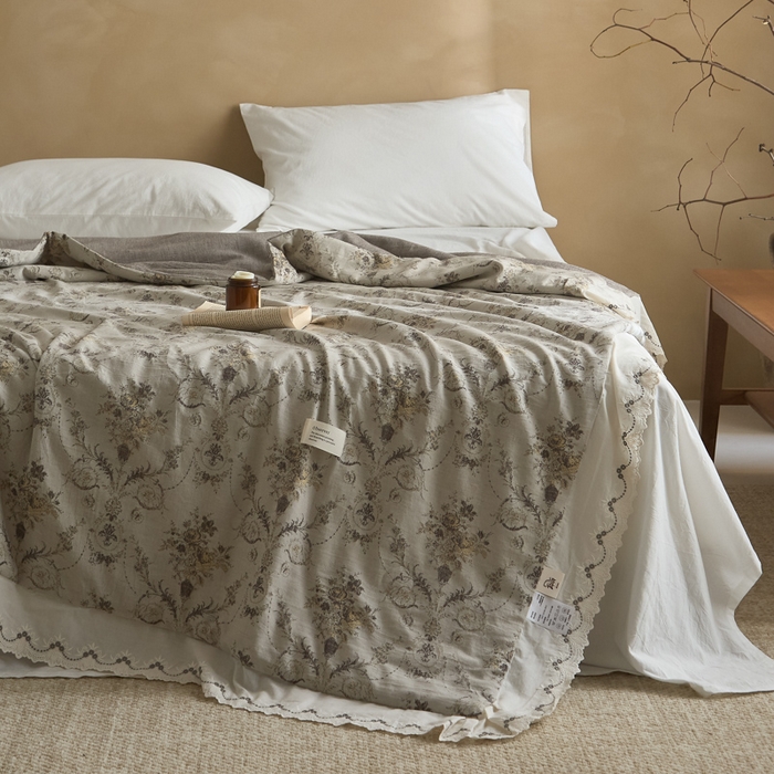 91家纺网 家纺一手货源 找家纺 （总）大彩家居 2026新款全棉提花棉麻夏被夏凉被空调被