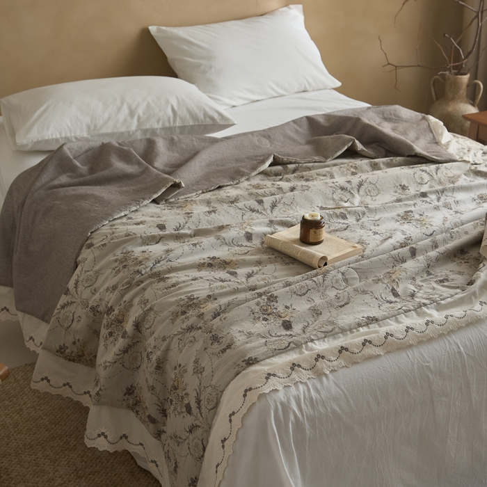 91家纺网 家纺一手货源 找家纺 （总）大彩家居 2026新款全棉提花棉麻夏被夏凉被空调被