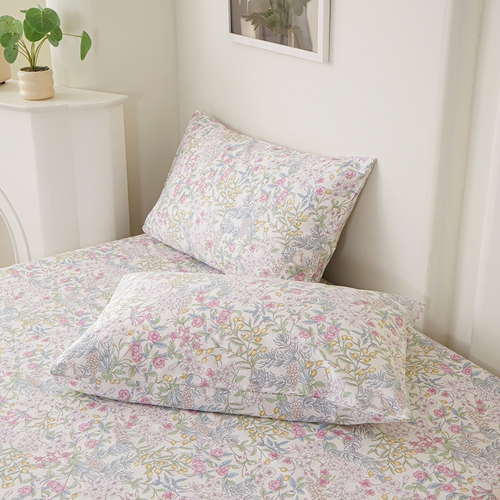 91家纺网 家纺一手货源 找家纺 （总）一米阳光 2026年春夏新款小清新全AA版全棉纯棉四件套