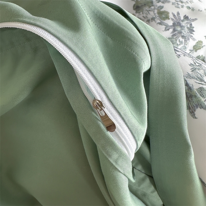 91家纺网 家纺一手货源 找家纺 蓝米卡夫 2026夏季新款50S天丝数码印花夏被夏凉被空调被四件套 玉鉴清秋