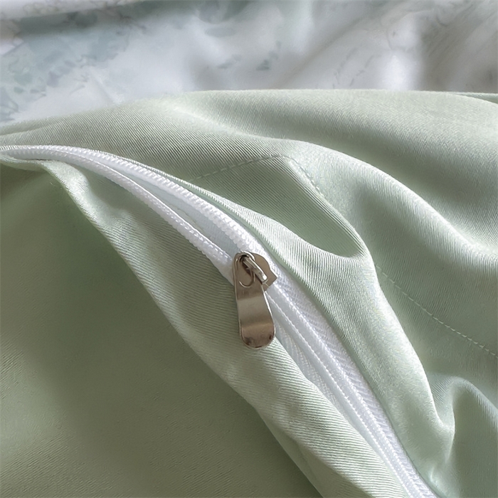 91家纺网 家纺一手货源 找家纺 蓝米卡夫 2026夏季新款50S天丝数码印花夏被夏凉被空调被四件套 远山黛-兰