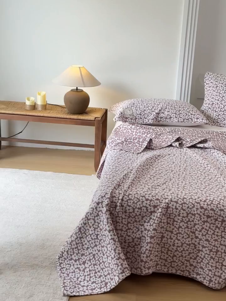 91家纺网 家纺一手货源 找家纺 （总）乐家毛巾被（工厂自产自销） 2026新款精梳安心棉色织提花床盖毛巾被两用