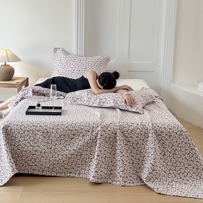 （总）乐家毛巾被（工厂自产自销） 2026新款精梳安心棉色织提花床盖毛巾被两用