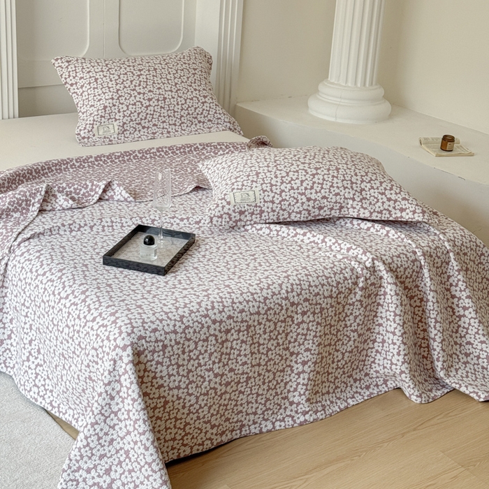 91家纺网 家纺一手货源 找家纺 （总）乐家毛巾被（工厂自产自销） 2026新款精梳安心棉色织提花床盖毛巾被两用