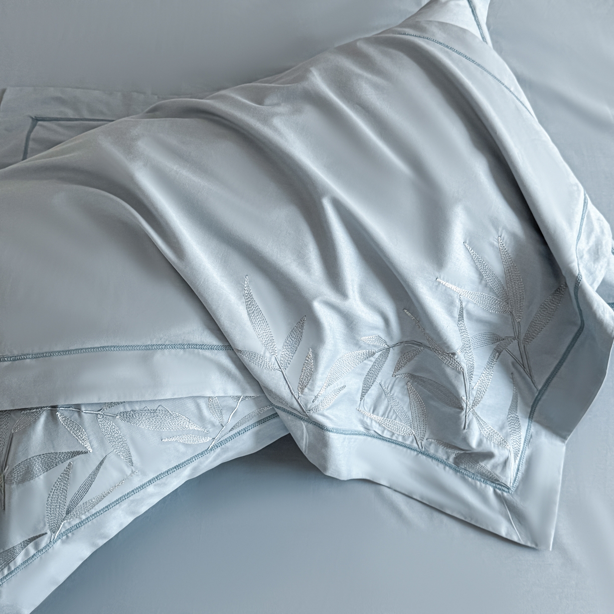 91家纺网 家纺一手货源 找家纺 （总）湘雪家居 2026新款纯棉全棉长绒棉刺绣绣花高端礼盒四件套-竹韵系列