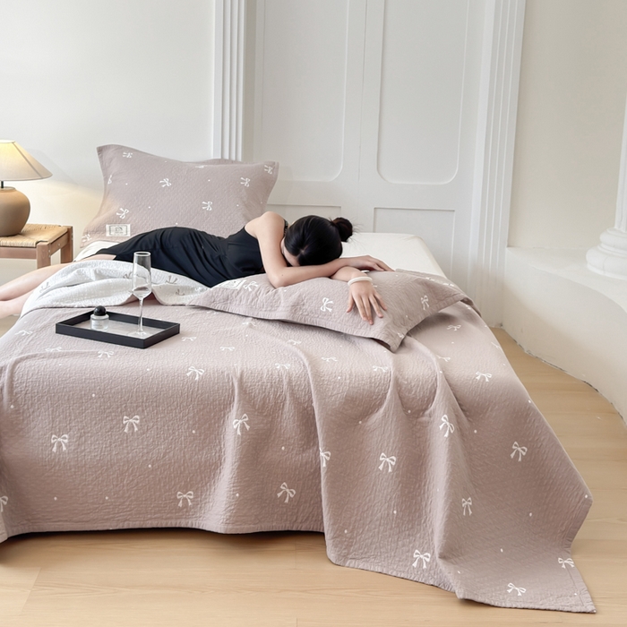 91家纺网 家纺一手货源 找家纺 （总）乐家毛巾被（工厂自产自销） 2026新款精梳安心棉色织提花床盖毛巾被两用