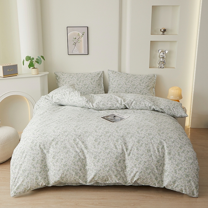 91家纺网 家纺一手货源 找家纺 （总）一米阳光 2026年春夏新款小清新全AA版全棉纯棉四件套