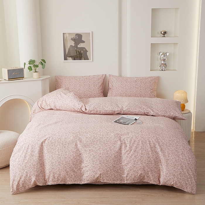 91家纺网 家纺一手货源 找家纺 （总）一米阳光 2026年春夏新款小清新全AA版全棉纯棉四件套