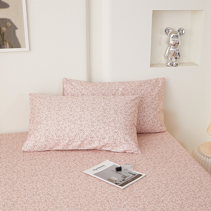 91家纺网 家纺一手货源 找家纺 一米阳光 2026年春夏新款小清新全AA版全棉纯棉四件套 典雅