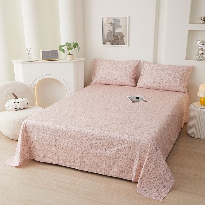 91家纺网 家纺一手货源 找家纺 一米阳光 2026年春夏新款小清新全AA版全棉纯棉四件套 典雅