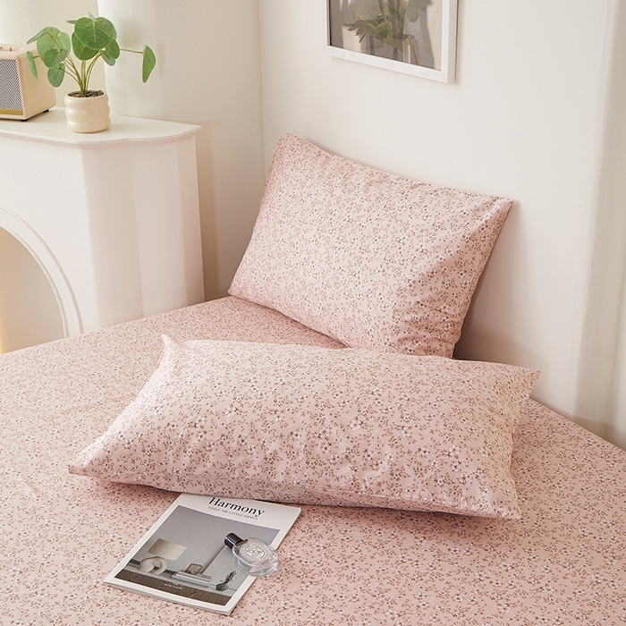 91家纺网 家纺一手货源 找家纺 一米阳光 2026年春夏新款小清新全AA版全棉纯棉四件套 典雅