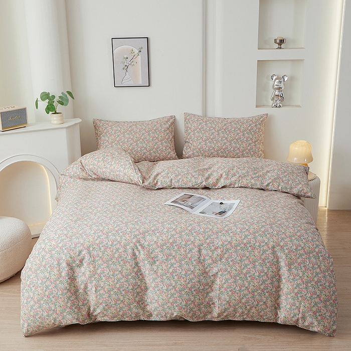 一米阳光 2026年春夏新款小清新全AA版全棉纯棉四件套 花墙