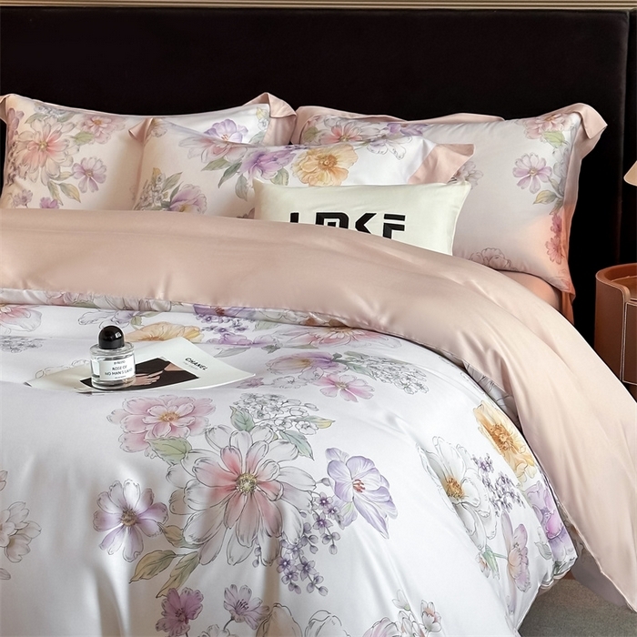 91家纺网 家纺一手货源 找家纺 （总）蓝米卡夫 2026夏季新款50S天丝数码印花夏被夏凉被空调被四件套