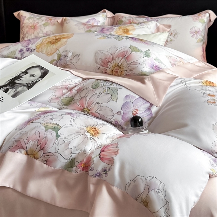 91家纺网 家纺一手货源 找家纺 （总）蓝米卡夫 2026夏季新款50S天丝数码印花夏被夏凉被空调被四件套