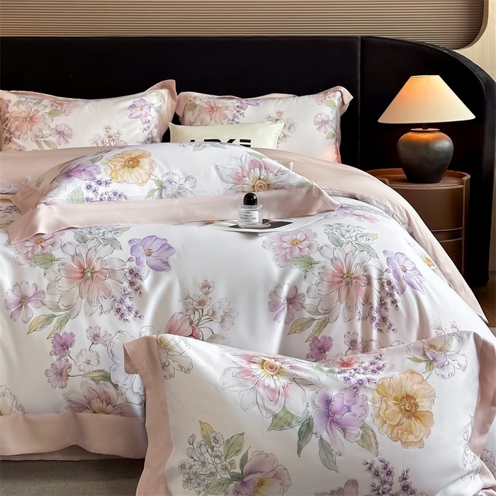 91家纺网 家纺一手货源 找家纺 （总）蓝米卡夫 2026夏季新款50S天丝数码印花夏被夏凉被空调被四件套