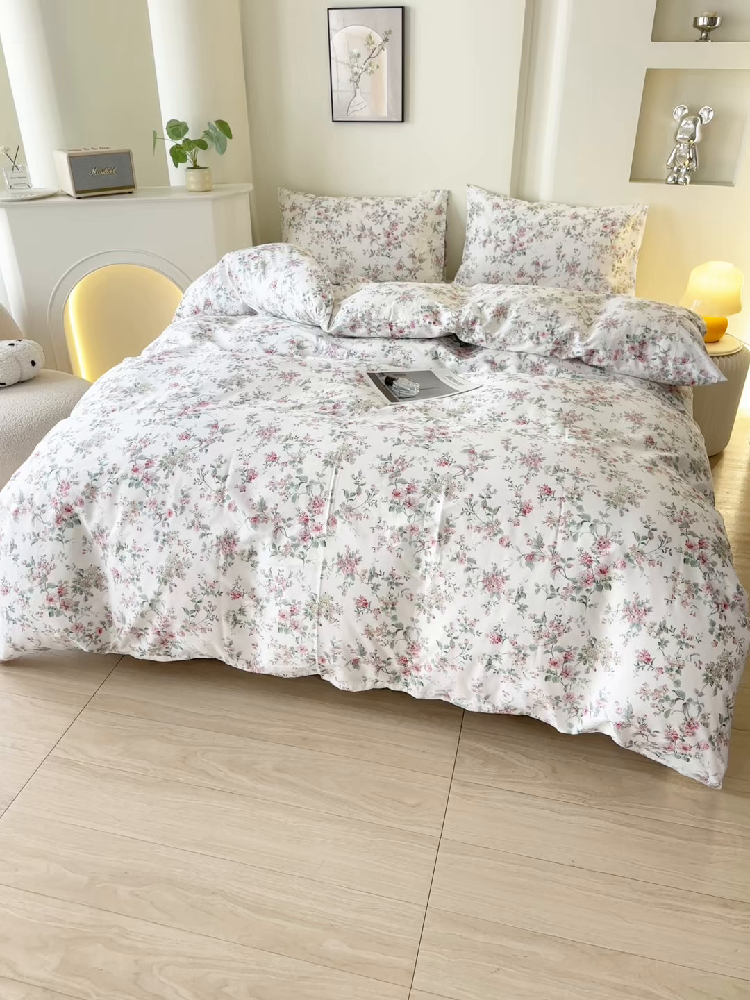 91家纺网 家纺一手货源 找家纺 一米阳光 2026年春夏新款小清新全AA版全棉纯棉四件套 洛克庄园AA