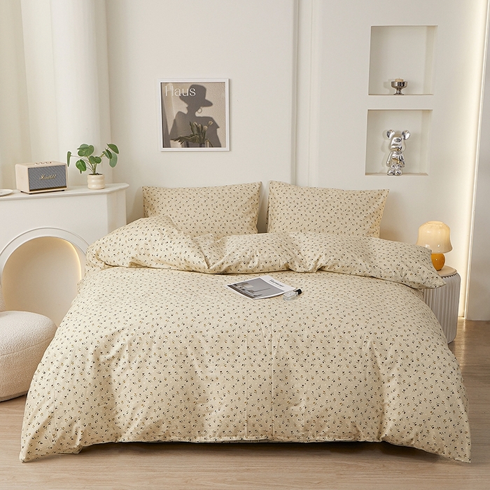 一米阳光 2026年春夏新款小清新全AA版全棉纯棉四件套 莫妮卡