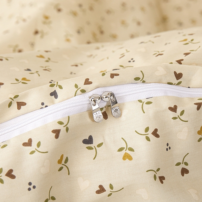 91家纺网 家纺一手货源 找家纺 一米阳光 2026年春夏新款小清新全AA版全棉纯棉四件套 莫妮卡