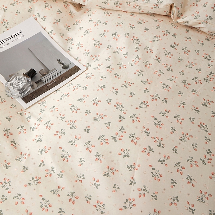 91家纺网 家纺一手货源 找家纺 一米阳光 2026年春夏新款小清新全AA版全棉纯棉四件套 夏沁AA