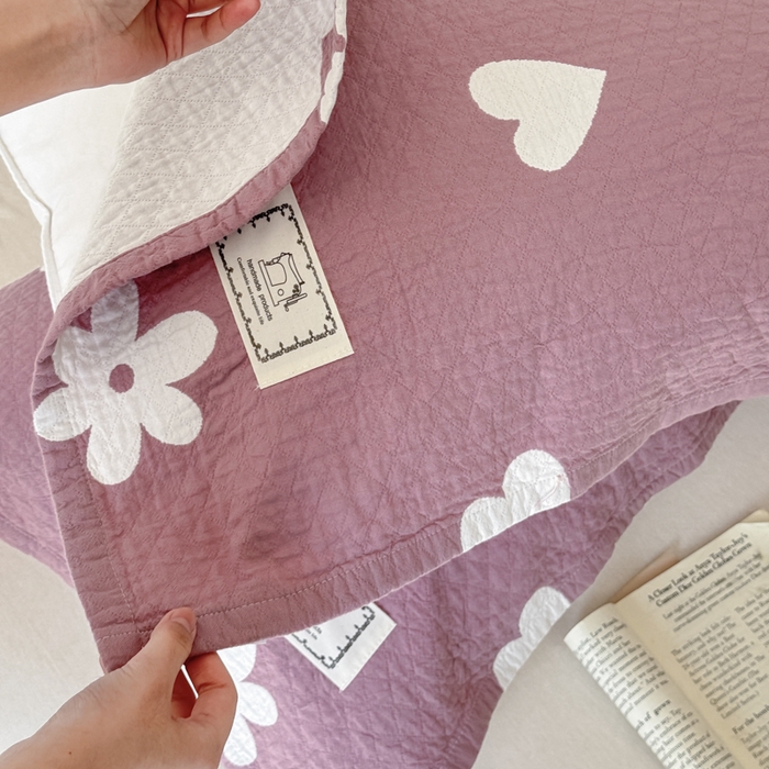 91家纺网 家纺一手货源 找家纺 乐家毛巾被（工厂自产自销） 2026新款精梳安心棉色织提花床盖毛巾被两用 花叙床盖