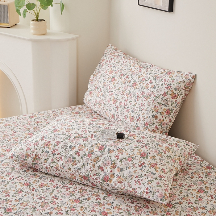 91家纺网 家纺一手货源 找家纺 一米阳光 2026年春夏新款小清新全AA版全棉纯棉四件套 烟雨柔情