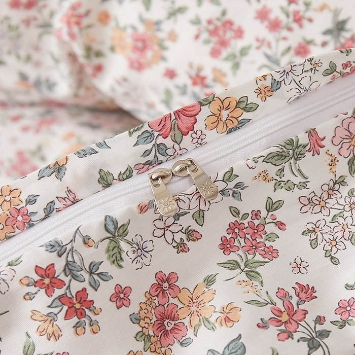 91家纺网 家纺一手货源 找家纺 一米阳光 2026年春夏新款小清新全AA版全棉纯棉四件套 烟雨柔情