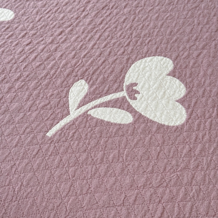 91家纺网 家纺一手货源 找家纺 乐家毛巾被（工厂自产自销） 2026新款精梳安心棉色织提花床盖毛巾被两用 花叙床盖