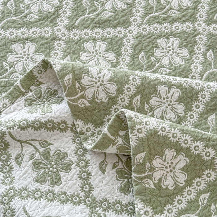 91家纺网 家纺一手货源 找家纺 乐家毛巾被（工厂自产自销） 2026新款精梳安心棉色织提花床盖毛巾被两用 花屿床盖